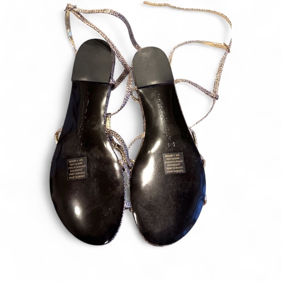 Roberto Cavalli “Jaguar” Embellished Flat Sandals – Size 9 - Picture 3 of 5